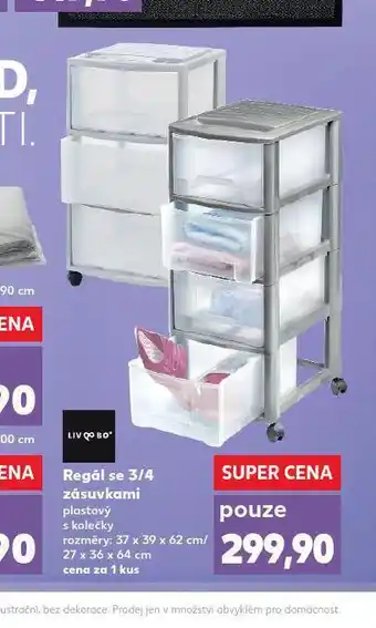 Kaufland Regál se 3/4 zásuvkami nabídka