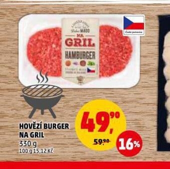 Penny Market Hovězí burger na gril nabídka