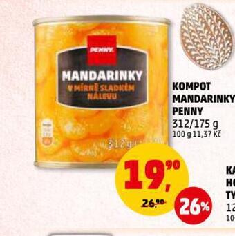 Penny Market Kompot mandarinky nabídka