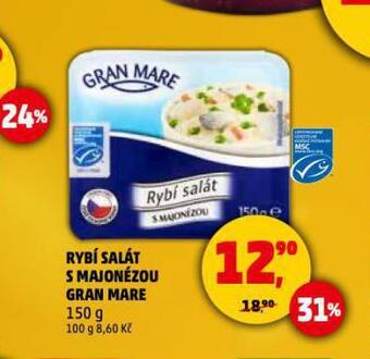 Penny Market Rybí salát s majonézou nabídka