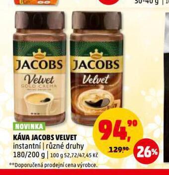 Penny Market Káva jacobs velvet nabídka