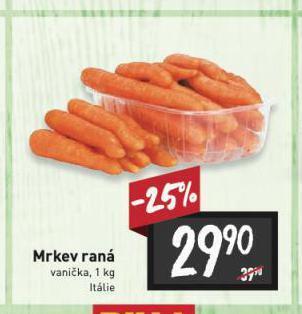 Billa Mrkev raná nabídka