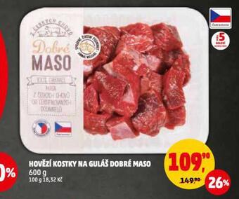 Penny Market Hovězí kostky na guláš nabídka