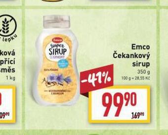 Billa Emco čekankový sirup nabídka