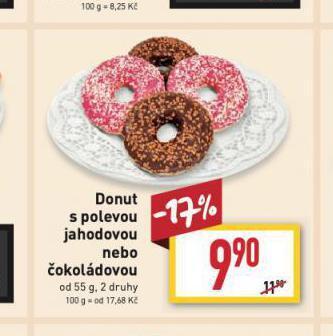 Billa Donut s polevou nabídka