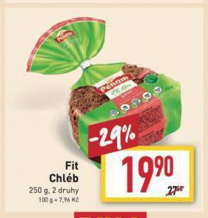 Billa Fit chléb nabídka