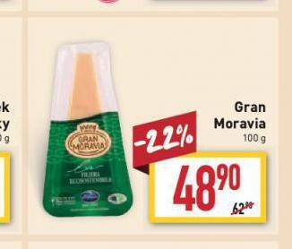 Billa Gran moravia sýr nabídka