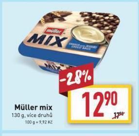 Billa Muller mix nabídka