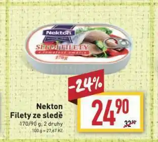 Billa Nekton filety ze sledě nabídka