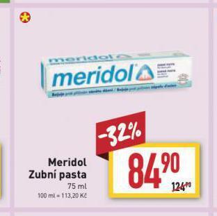 Billa Meridol zubní pasta nabídka