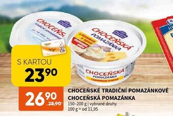 Terno Choceňské tradiční pomazánkové nabídka