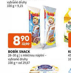 Terno Bobík snack nabídka