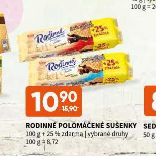 Terno Rodinné polomáčené sušenky nabídka