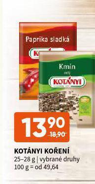 Terno Kotányi koření nabídka