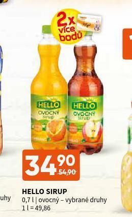 Terno Hello sirup nabídka