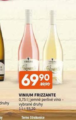 Terno Vinium frizzante nabídka