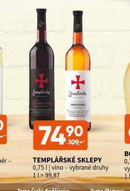 Terno Templářské sklepy nabídka