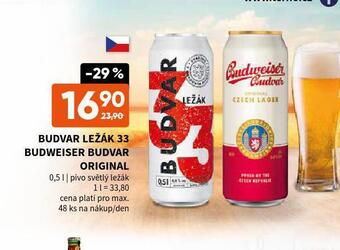 Terno Pivo budweiser budvar nabídka