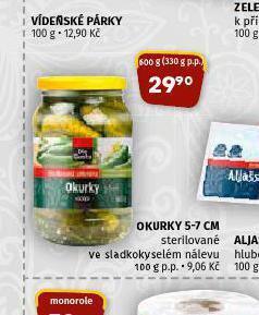 Terno Okurky nabídka