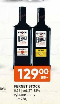 Terno Fernet stock nabídka