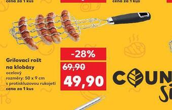Kaufland Grilovací rošt na klobásy nabídka