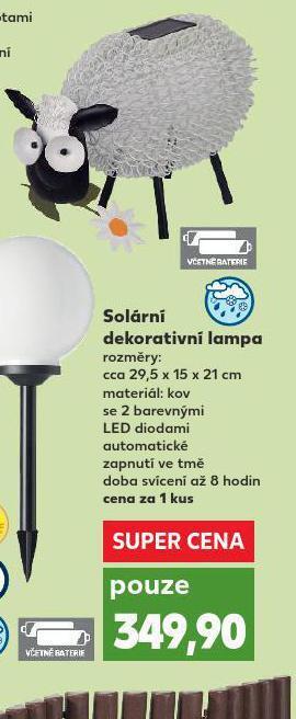 Kaufland Solární dekorativní lampa nabídka
