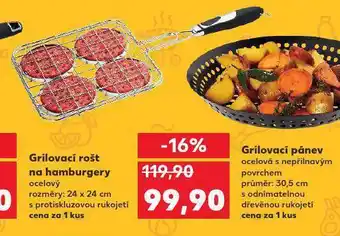 Grilovací rošt na hamburgery