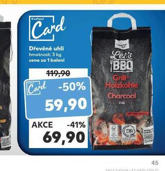 Kaufland Dřevěné uhlí nabídka