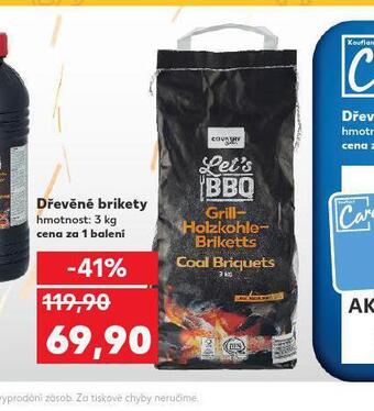 Kaufland Dřevěné brikety nabídka