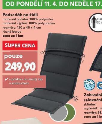 Kaufland Podsedák na židli nabídka
