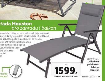 Lidl Hliníkové polohovací lehátko houston nabídka