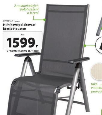 Lidl Hliníkové polohovací křeslo houston nabídka
