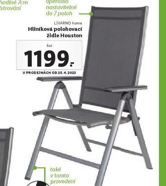 Lidl Hliníková polohovací židle houston nabídka