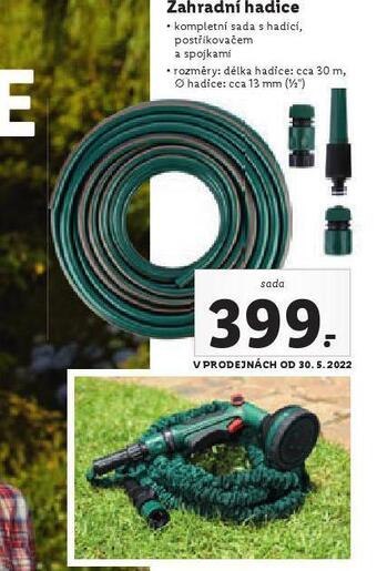 Lidl Zahradní hadice nabídka