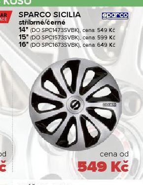 Auto Kelly Kryty kol sparco sicilia 16" nabídka