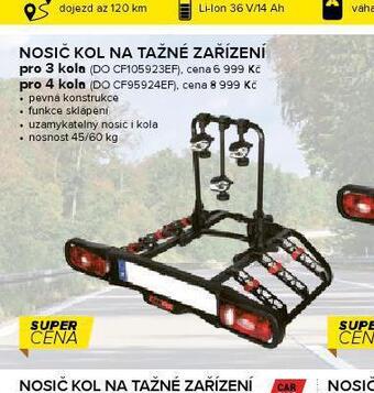 Auto Kelly Nosič na tažné zařízení pro 3 kola nabídka