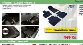 Auto Kelly Přesné textilní koberce nabídka