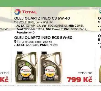 Auto Kelly Motorový olej quartz ineo c3 5w-40 nabídka