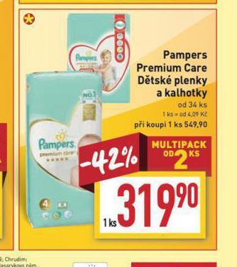 Billa Pampers dětské pleny nabídka