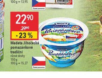 Globus Madeta jihočeské pomazánkové tradiční nabídka