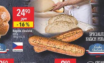 Globus Bageta cibulová nabídka