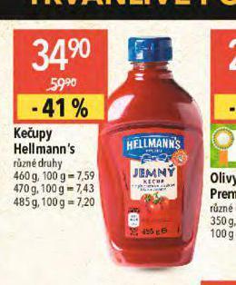 Globus Hellmann´s kečup nabídka