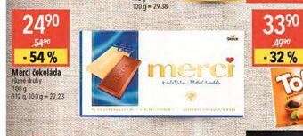 Globus Merci čokoláda nabídka