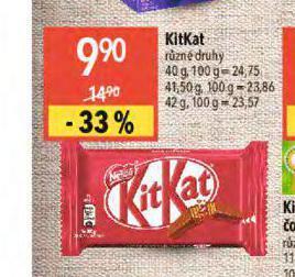 Globus Kitkat nabídka