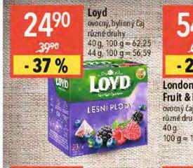 Globus Loyd čaj nabídka