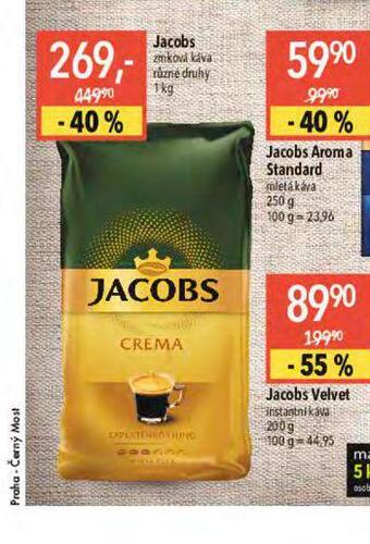 Globus Jacobs zrnková káva nabídka