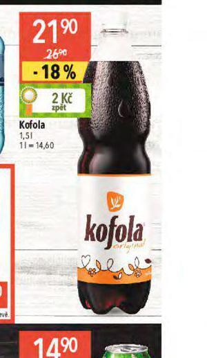Globus Kofola 1,5l nabídka