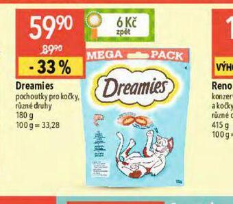 Globus Dreamies pochoutky pro kočky nabídka