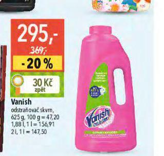 Globus Vanish odstraňovač skvrn nabídka