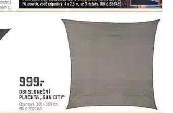 OBI Obi sluneční plachta sun city nabídka